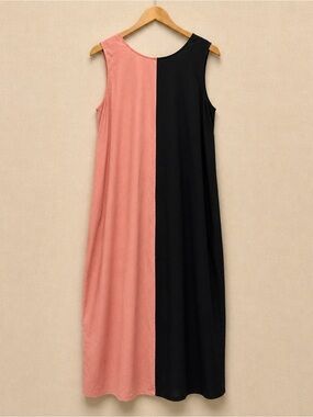COS Colorblock 100% Cotton Maxi Dress Portugal Minimalist Sleeveless M
